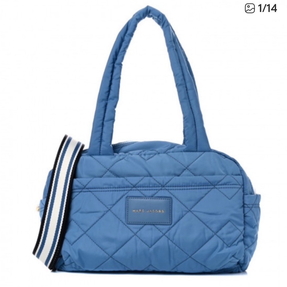 NWT Marc Jacobs Quilted Blue Shoulder Bag